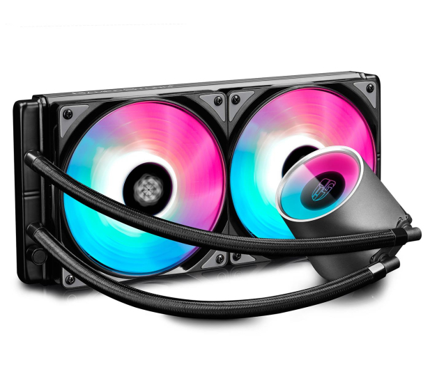 Deepcool Castle 280 RGB 2x140mm - 484083 - zdjęcie 2
